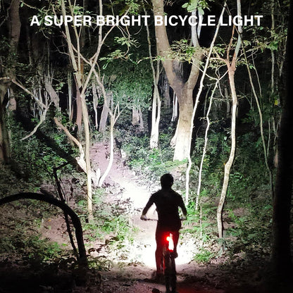 USB Rechargeable Bike Headlight Super Bright Night Riding IP65 Waterproof Quick Release Mount Compact Urban MTB Light