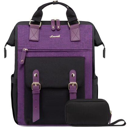 Laptop Backpack for Women Work Travel Commuter College School Bag Lightweight Multi Pocket Casual Daypack Fits Daily Essentials