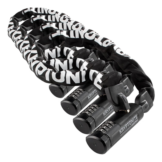 Kryptonite Keeper 790 7mm Chain Combo Bicycle Lock, Black