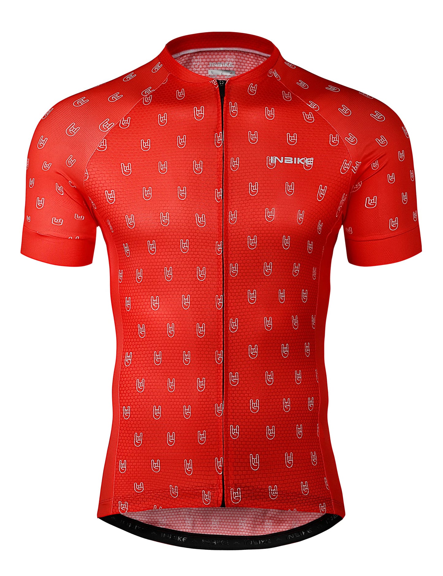 Men’s Cycling Jersey Moisture Wicking Quick Dry Short Sleeve Reflective 3 Rear Pockets Performance Bike Shirt