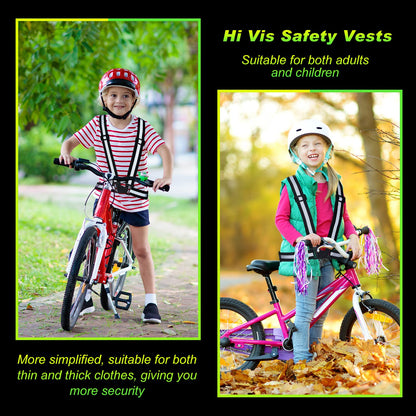 High Visibility Reflective Safety Vest Adjustable Lightweight Reflector Straps Construction Running Safety Gear Unisex Vest