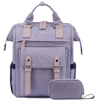 Laptop Backpack for Women Work Travel Commuter College School Bag Lightweight Multi Pocket Casual Daypack Fits Daily Essentials