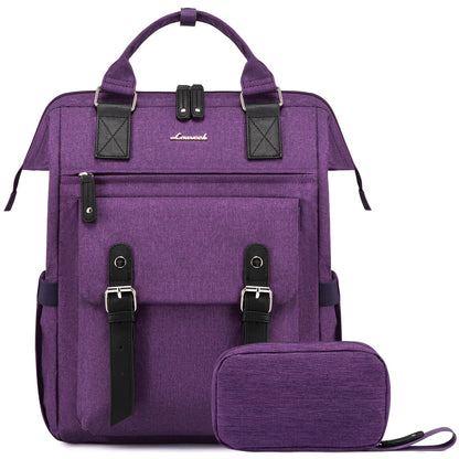 Laptop Backpack for Women Work Travel Commuter College School Bag Lightweight Multi Pocket Casual Daypack Fits Daily Essentials