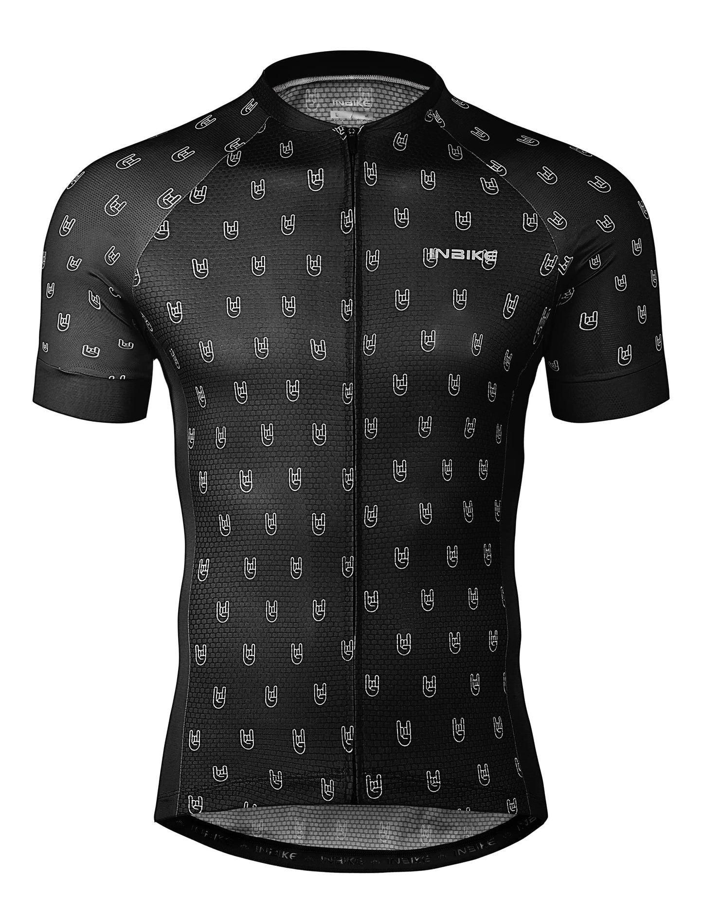 Men’s Cycling Jersey Moisture Wicking Quick Dry Short Sleeve Reflective 3 Rear Pockets Performance Bike Shirt