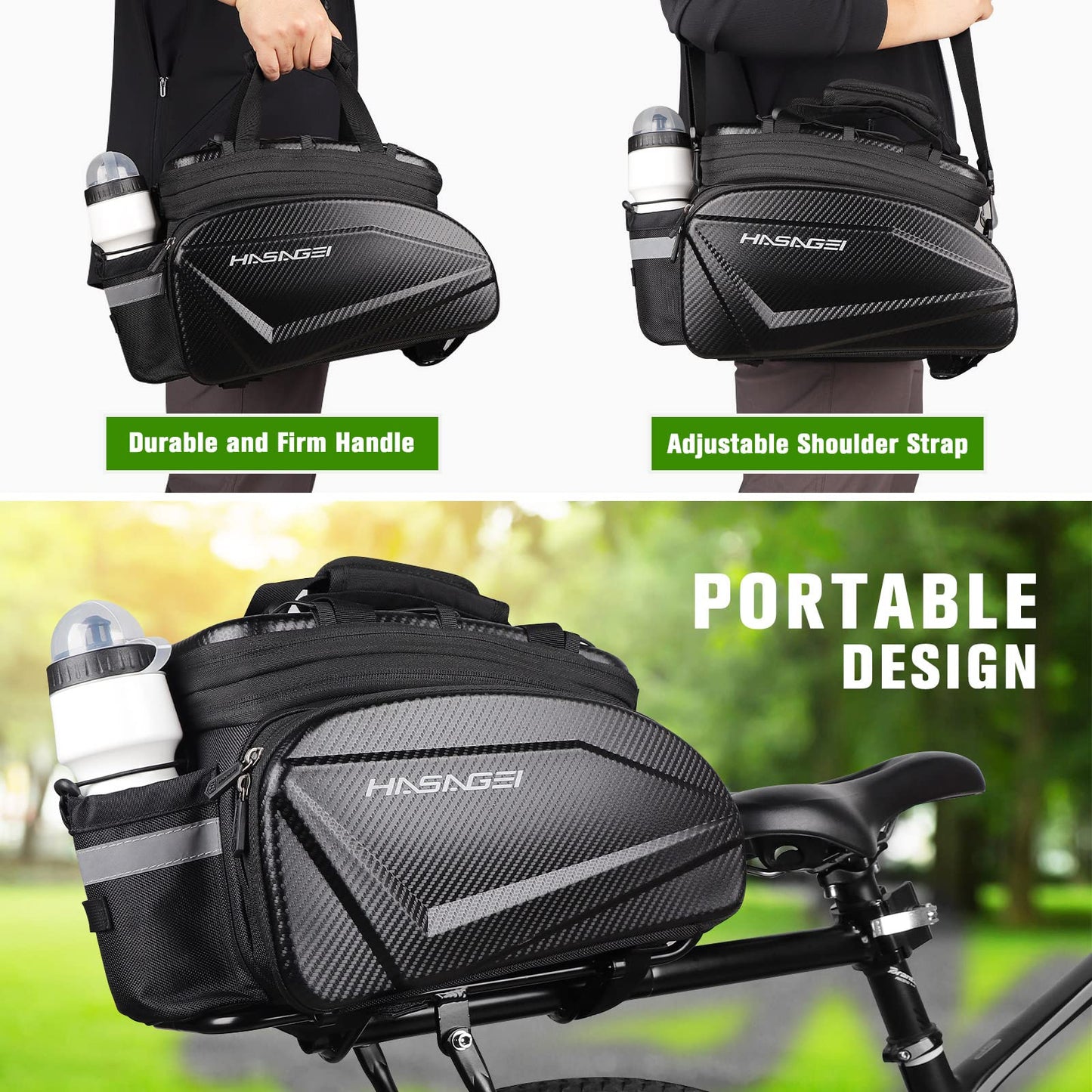HASAGEI Bike Bag,Bicycle Bag,Bike Rack Bag