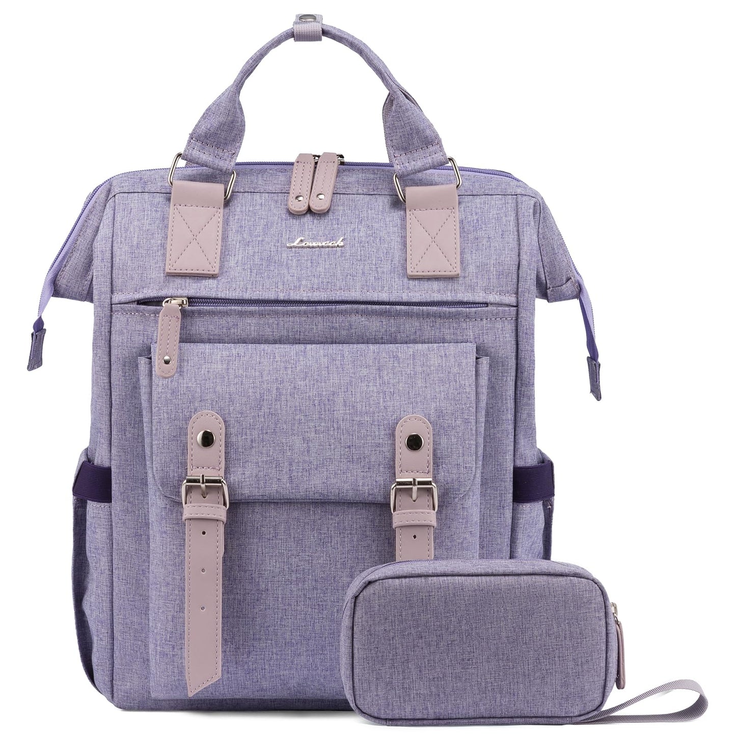 Laptop Backpack for Women Work Travel Commuter College School Bag Lightweight Multi Pocket Casual Daypack Fits Daily Essentials