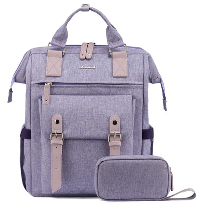 Laptop Backpack for Women Work Travel Commuter College School Bag Lightweight Multi Pocket Casual Daypack Fits Daily Essentials