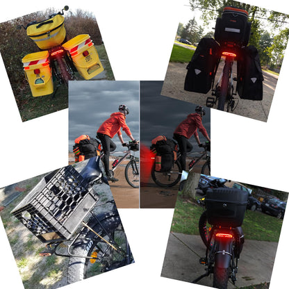 Smart Bike Tail Light Turn Signal Alarm Horn Remote Control Rechargeable Auto Sensing Bicycle Safety Rear Light Compact Waterproof