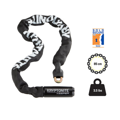 Heavy Duty Bike Chain Lock Anti Theft Steel Chain with Keys 2.8ft Secure Bicycle Motorcycle Lock