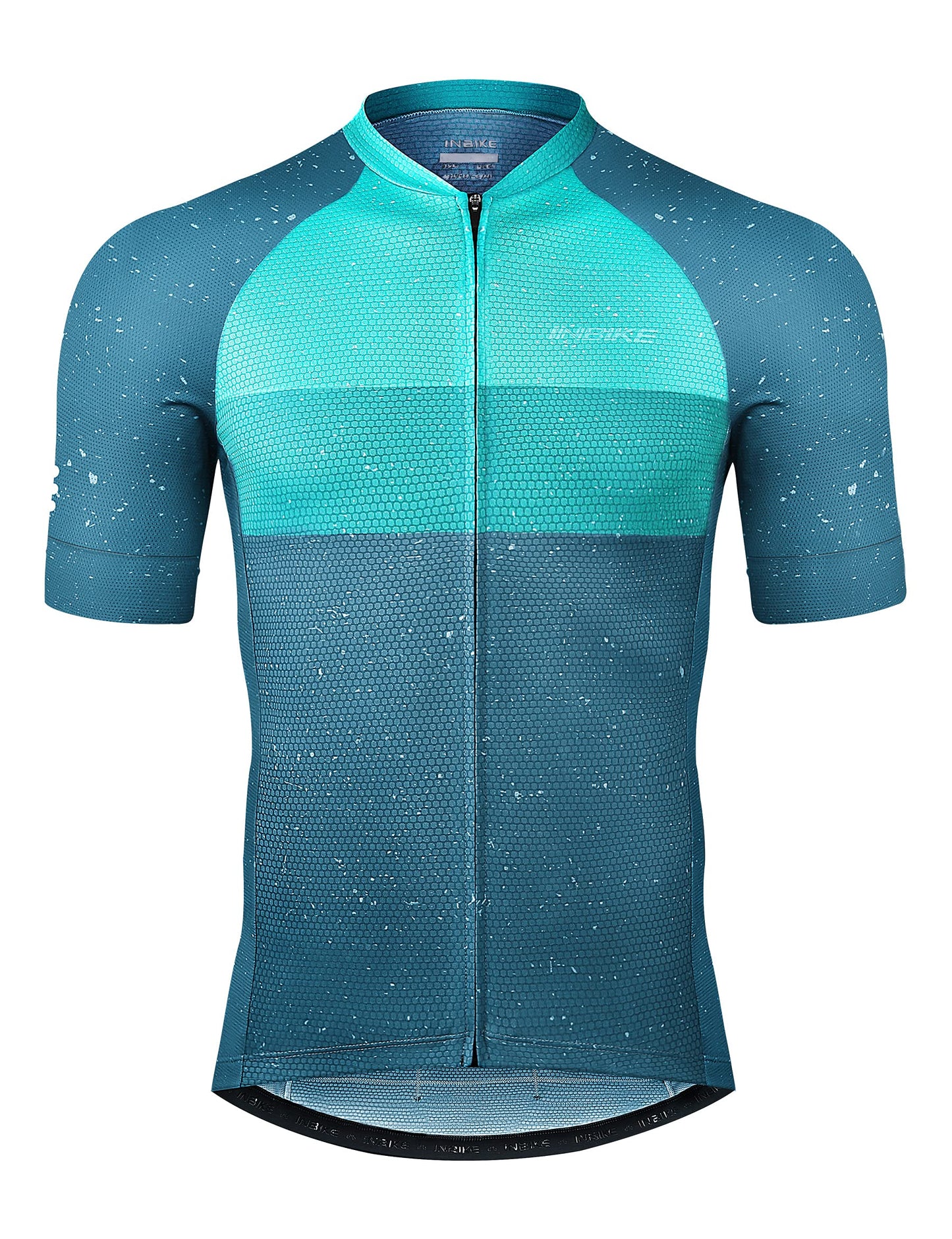 Men’s Cycling Jersey Moisture Wicking Quick Dry Short Sleeve Reflective 3 Rear Pockets Performance Bike Shirt