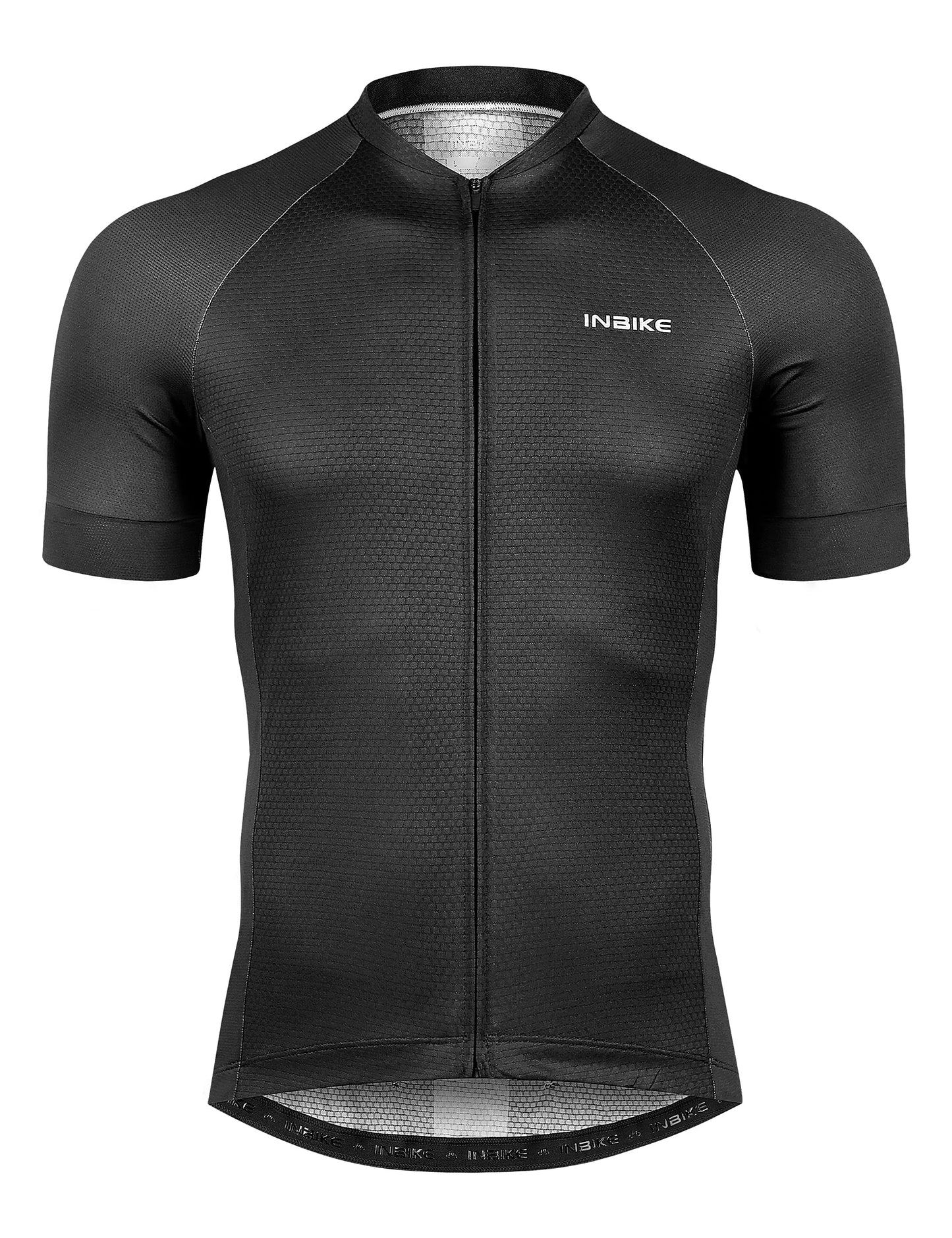 Men’s Cycling Jersey Moisture Wicking Quick Dry Short Sleeve Reflective 3 Rear Pockets Performance Bike Shirt
